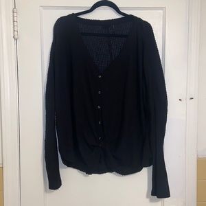URBAN OUTFITTERS long sleeve front tie thermal